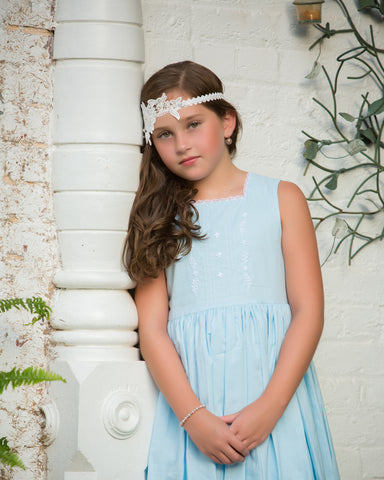 Princess of the month in cape cod summer lace dress