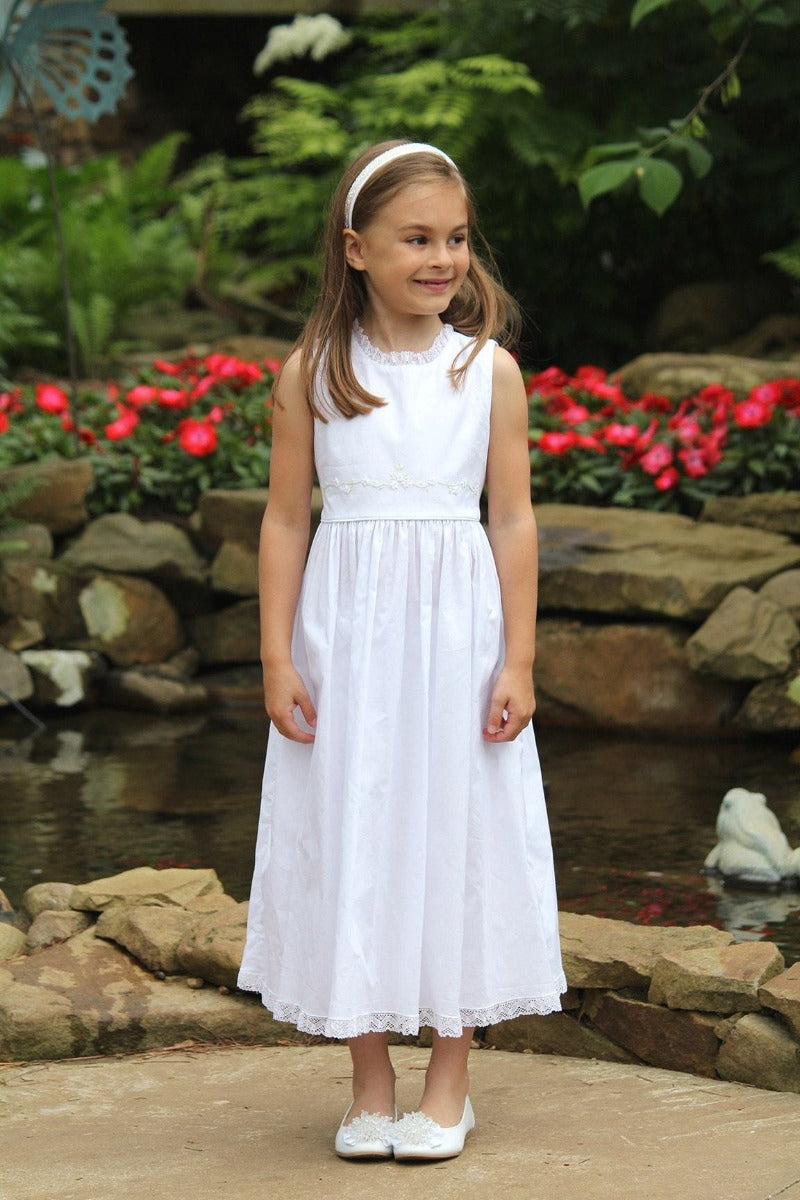 white dress for girl baptism