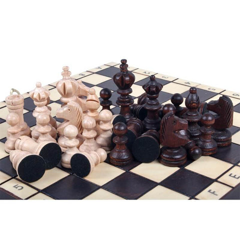 Raw Wood Chess Set