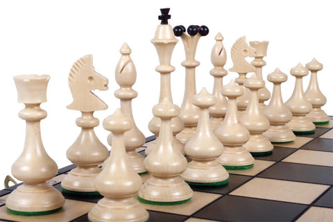 Portable Beech Wood Chessboard