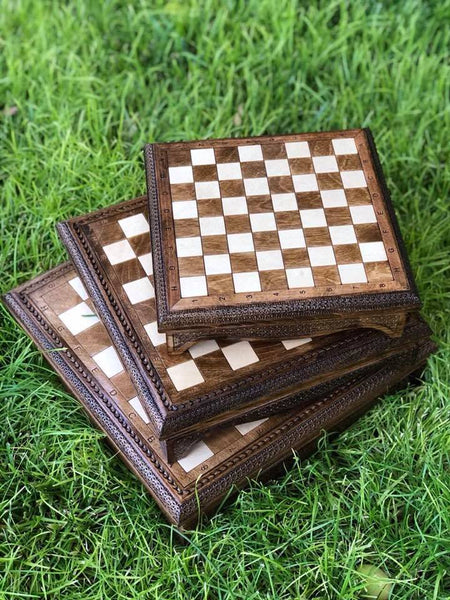 luxury wooden stand chess board