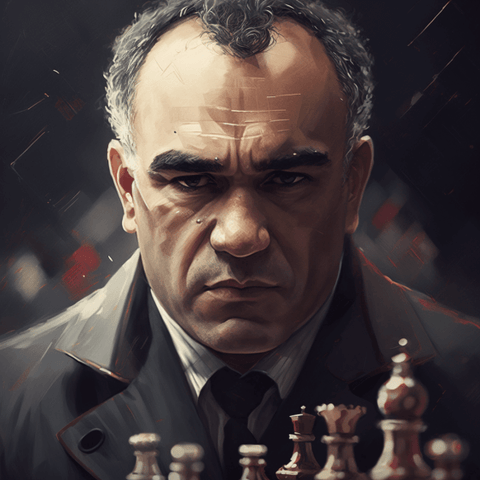 Garry Kasparov satranç taşları