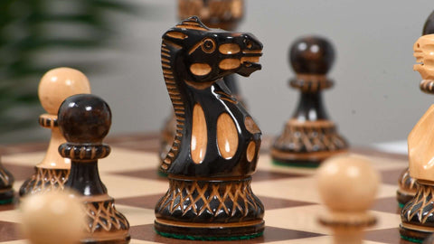 échiquier en bois noble jeu d'échecs