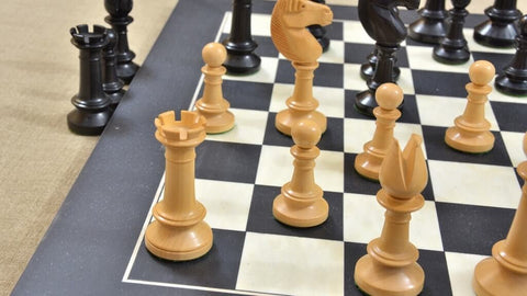 Ebony Wood Handcrafted Chess Pieces
