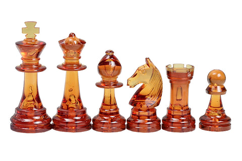 Pièces d'échecs transparentes jouer