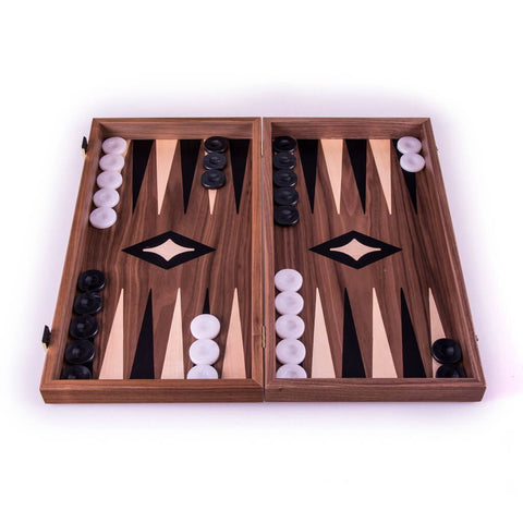 Plateau de Backgammon en Noyer Américain Fabrication Artisanale