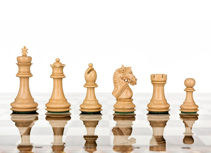 Sesham Wood White Chess Pieces