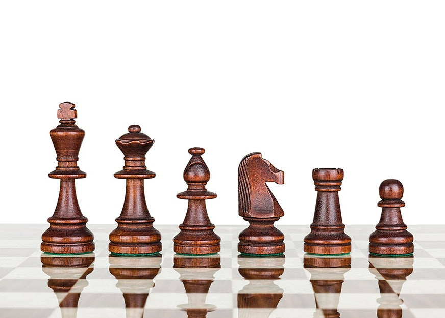 Pièces d'Echecs de Tournoi en Bois de Charme