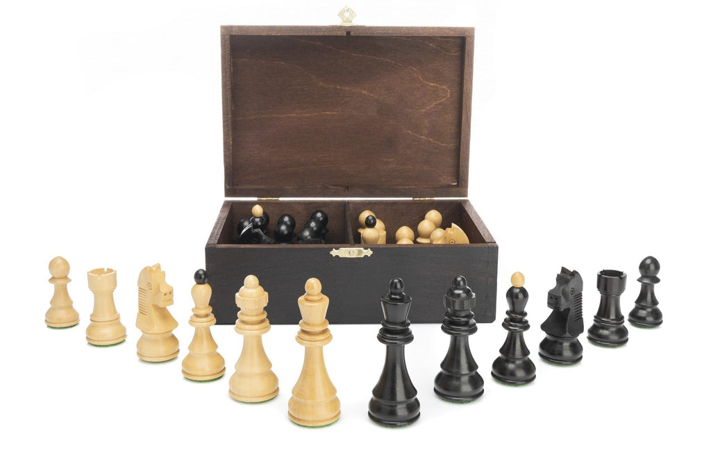 Jeu d'Echecs en Bois de Sesham avec sa Boîte de Rangement