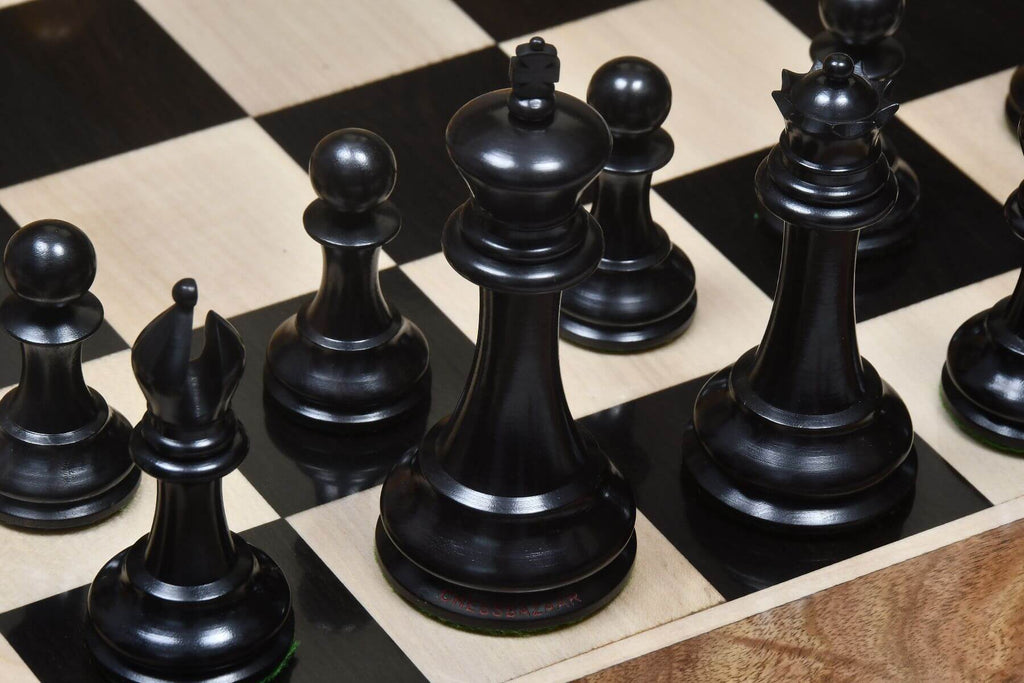 Ebony Black Chess Pieces