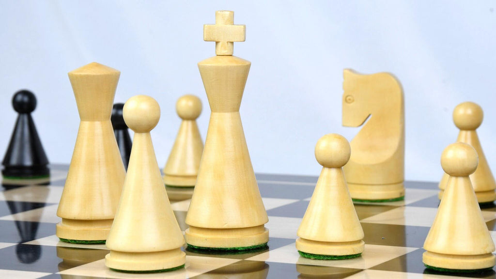 Conical Modern Style Chess Pieces