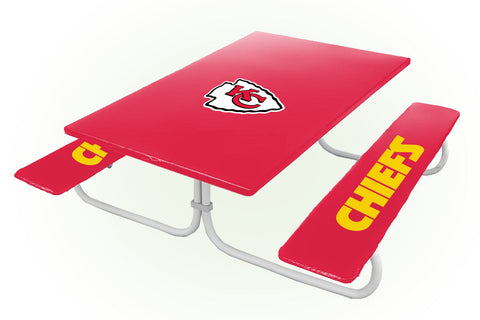 Kansas City Chiefs NFL Picnic Table Bench Chair Set Outdoor Cover