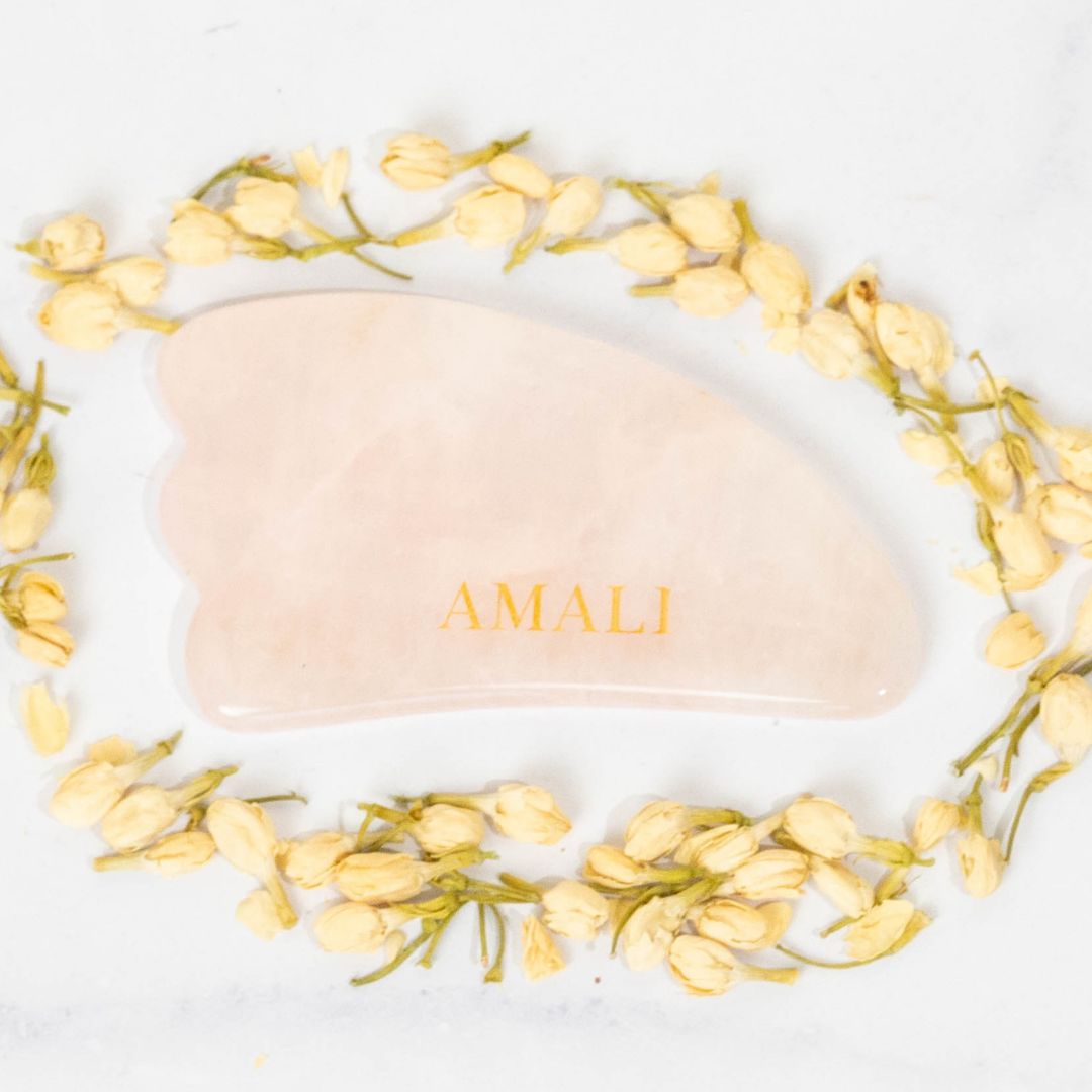 image for Gua Sha - Rose Quartz Fin Shape