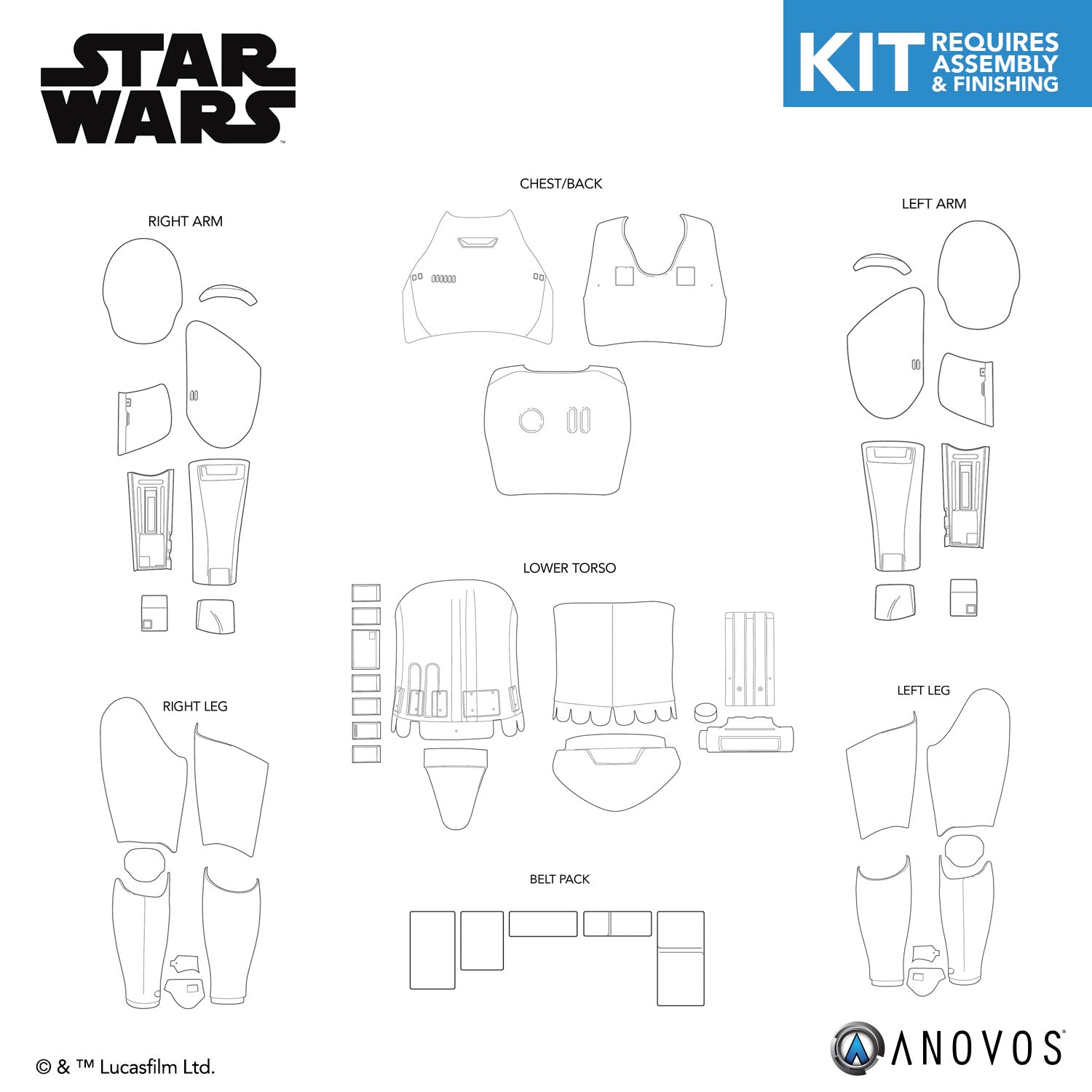 first order stormtrooper armor kit