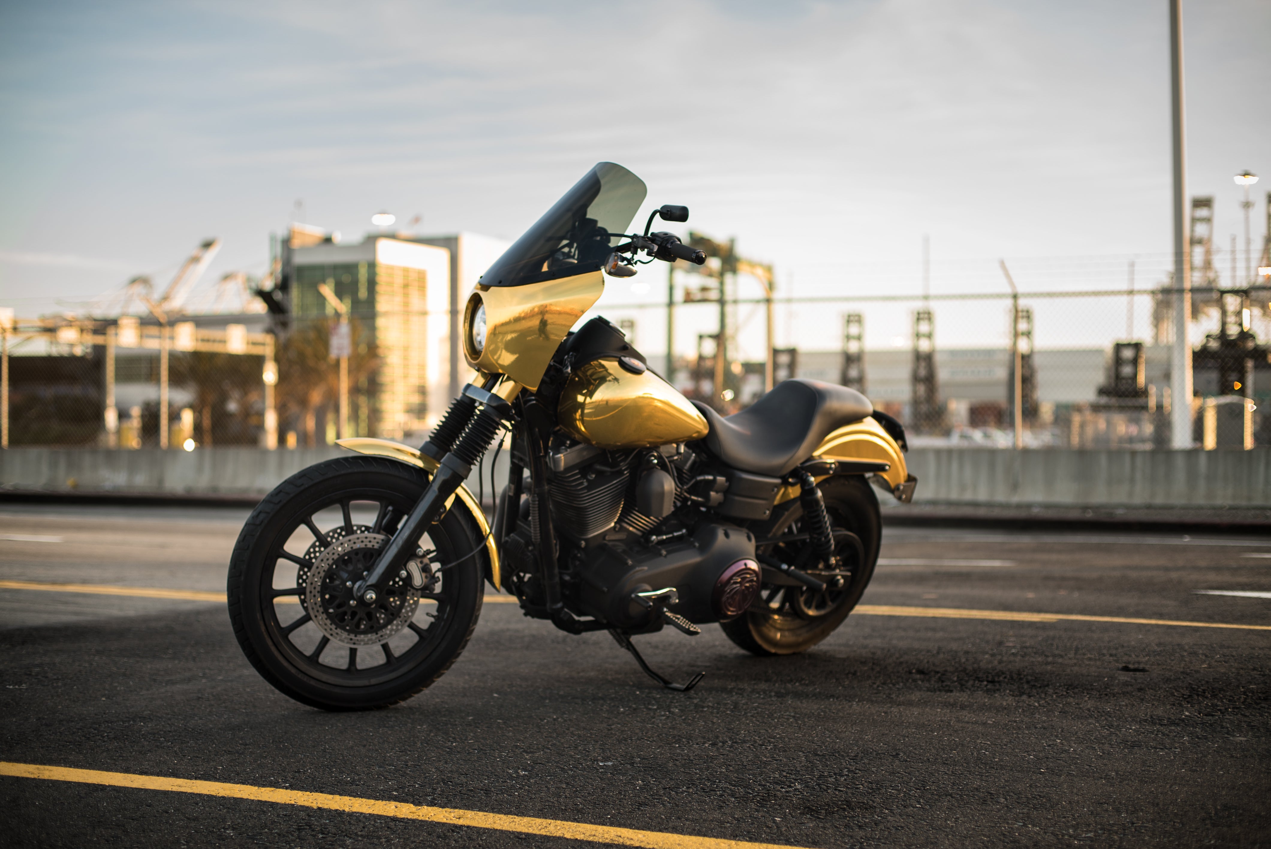 avery chrome gold wrap motorcycle
