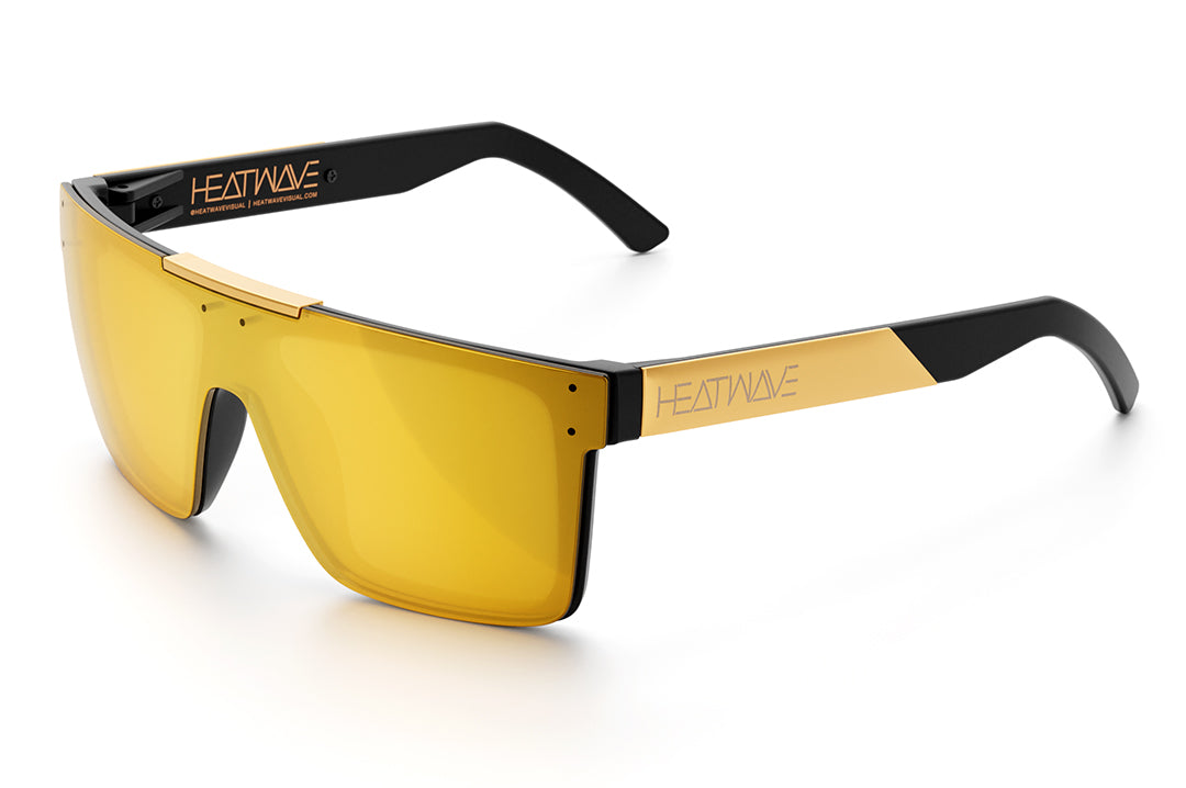 Heat Wave Visual Vise Sunglasses, Black w/ Gold Rush Lens