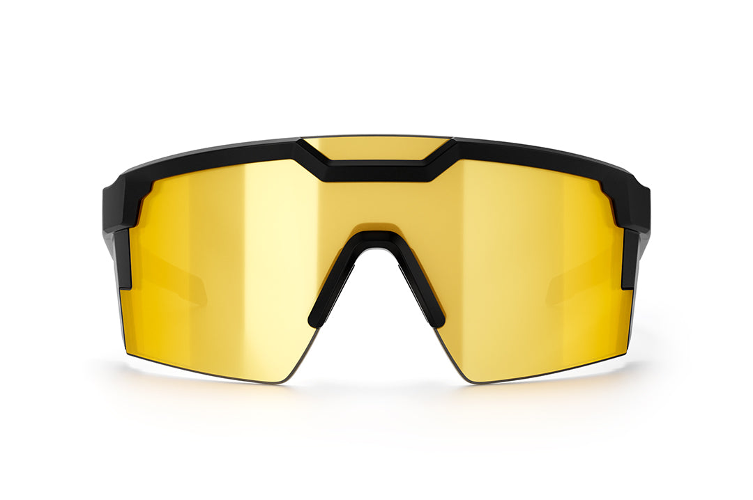 Future Tech Sunglasses: Gold Z87+ - Heat Wave Visual