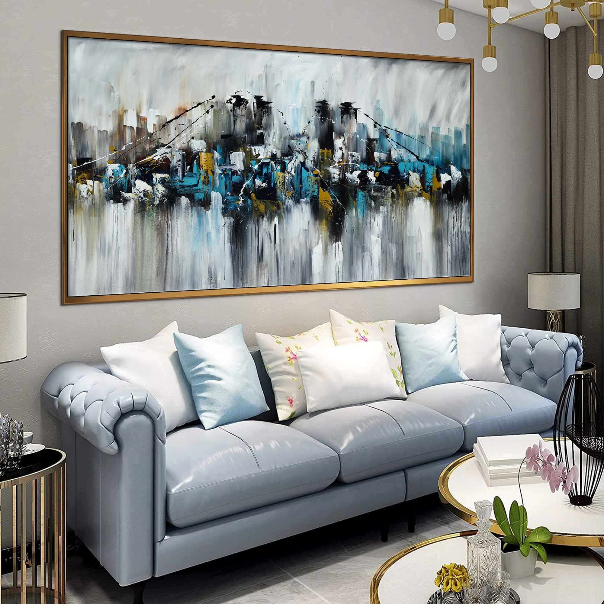 Abstract painting-Large wall art on canvas-Original hand-made painting –  MadhavFineArt