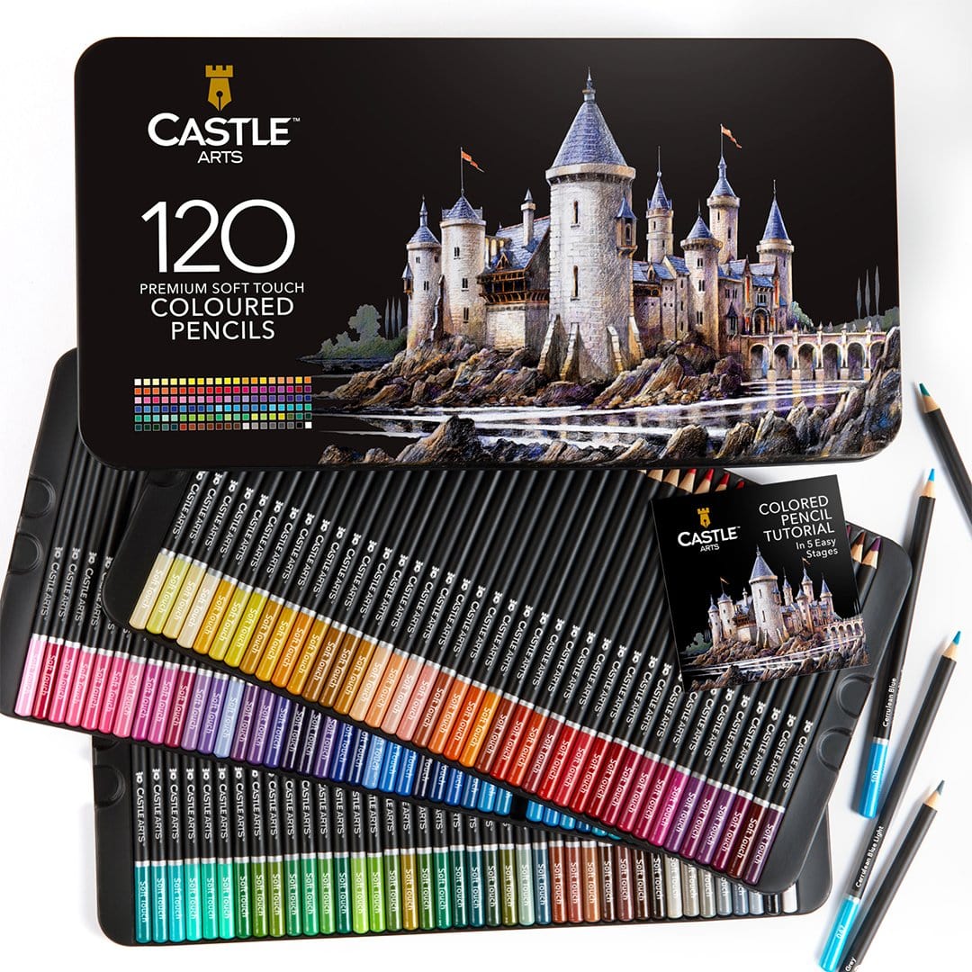 Castle Arts 40 Piece Drawing and Sketching Graphite Pencil Art Set in Zip  Up Case – Castle Arts UK