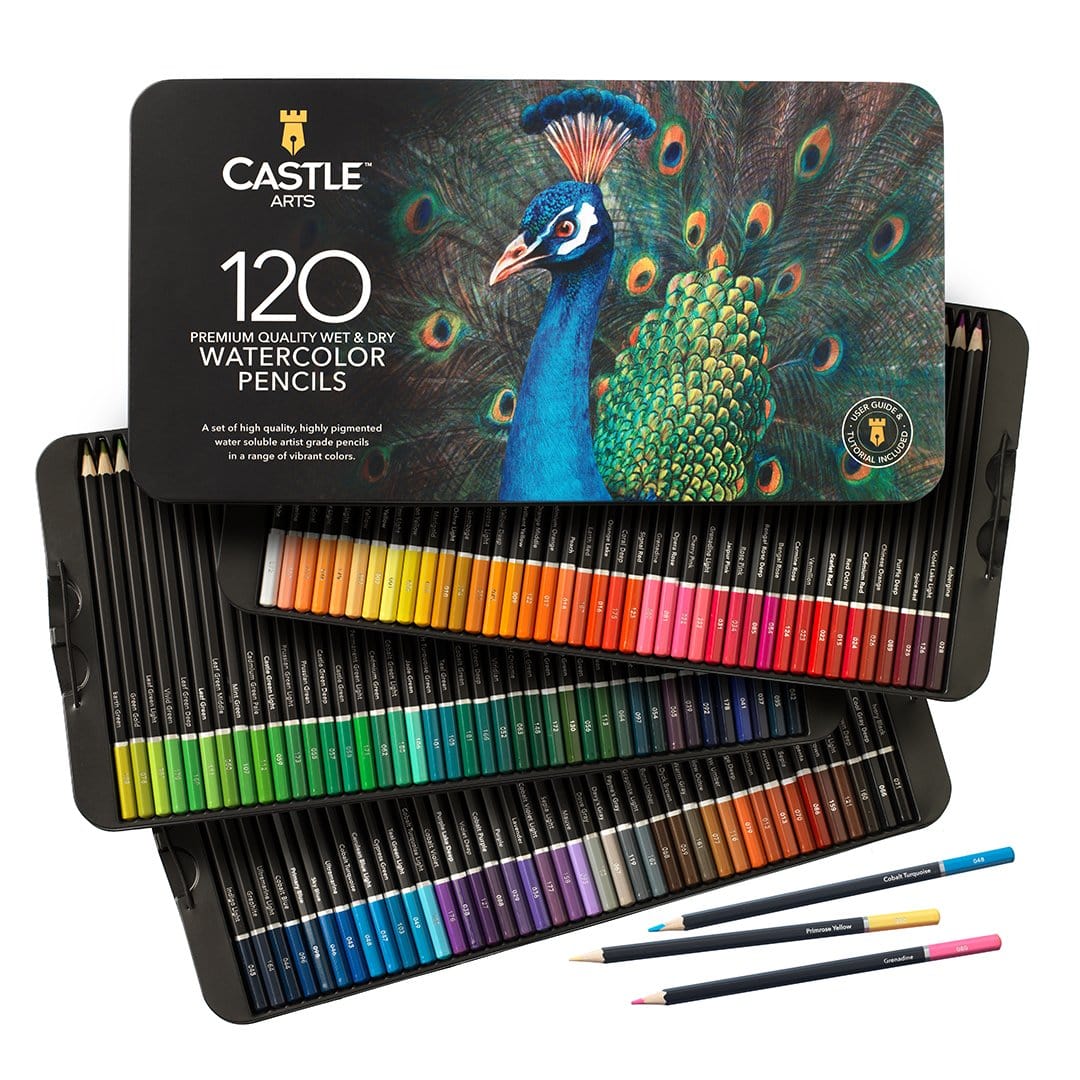 Castle Art Supplies 48 Piece Pasteltint Tin Colored Pencils Set, Quality  Colors 705353185076