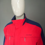 Menschliche Natur Outdoor-Jacke / Zwischenmantel. Farbiges rot blau. Größe L