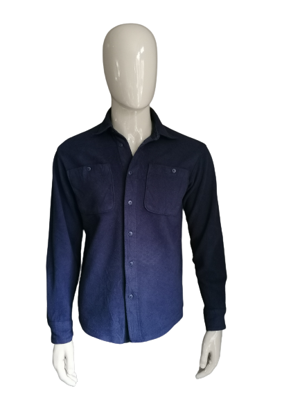 Wrangler fleece shirt. Dark blue colored. Size S. | EcoGents