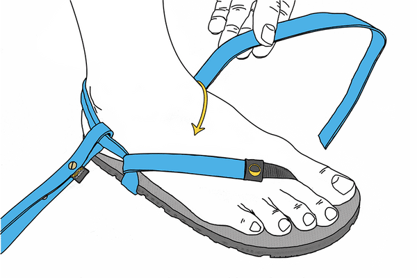 LUNA teknikremmar i läder - Luna Sandals