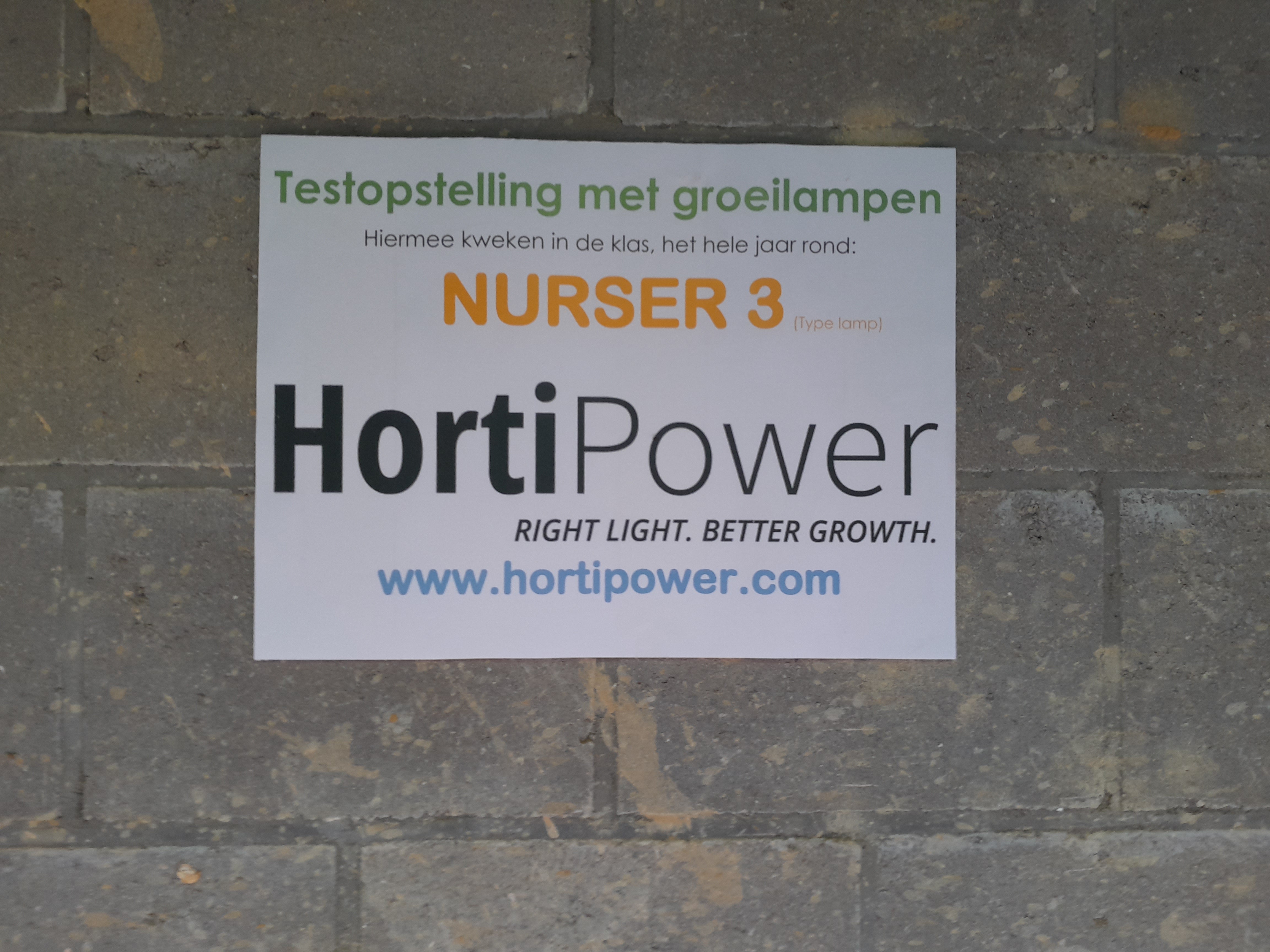 experiment setup HortiPower light