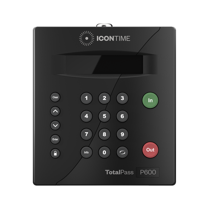 Icon Time TotalPass P600 Proximity Card Employee Time Clock