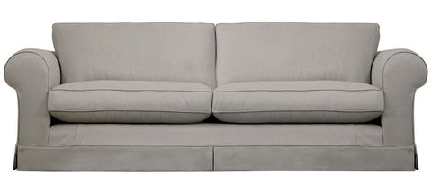 Grey loose cover 4 seater sofa