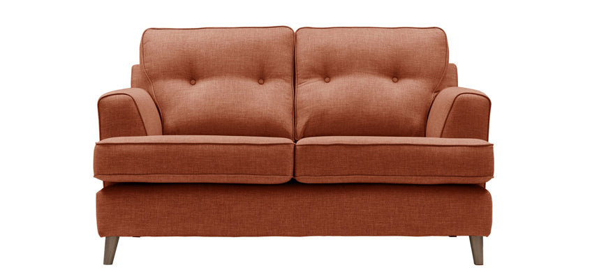 Burnt orange 2 seater sofa