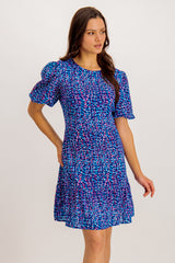 Emily & Me Katia Blue Printed Dress – Born Clothing