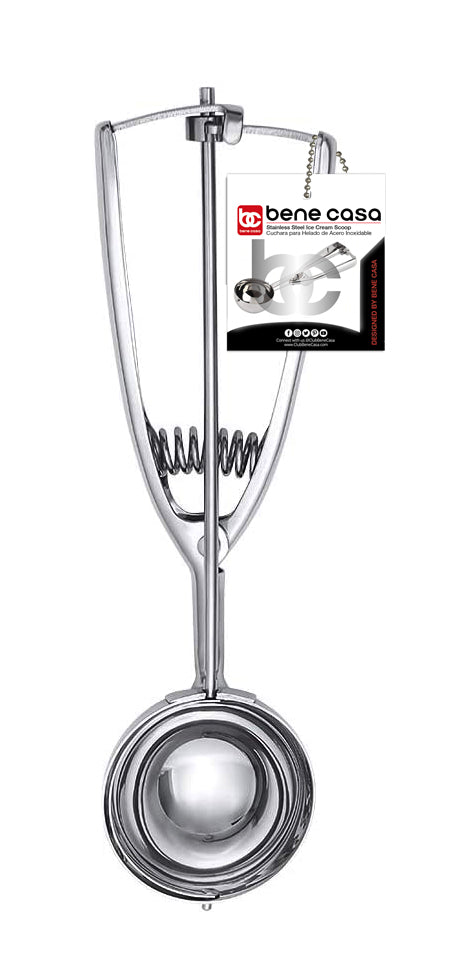 Bene Casa Stainless Steel Bean Masher with wooden handle