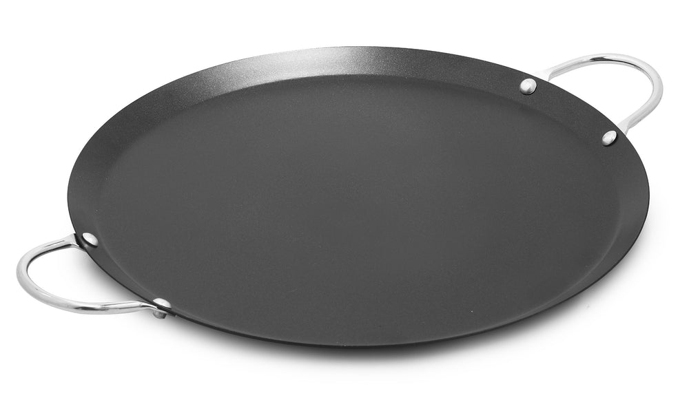 Bene Casa 10-inch stainless-steel deep-dished fry pan w/ tempered glas