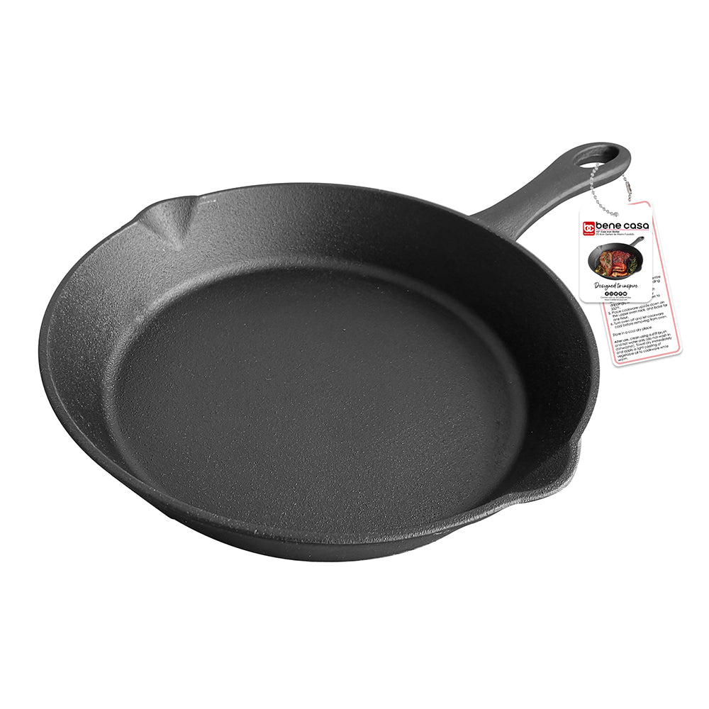 Cast Iron Griddle with Handles [Reversible] - Uno Casa