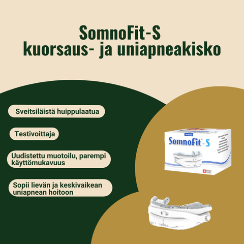 SomnoFit-S kuorsaus- ja uniapneakisko