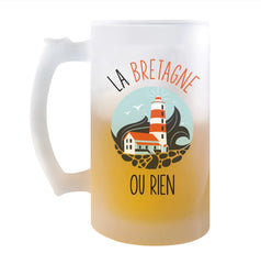 Chope de bière Planetee - La Bretagne ou rien