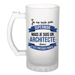 Chope de bière Planetee - Superman Architecte