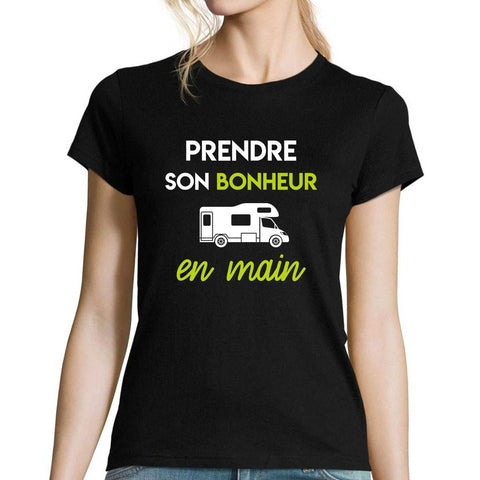 tee shirt femme prendre son bonheur en main