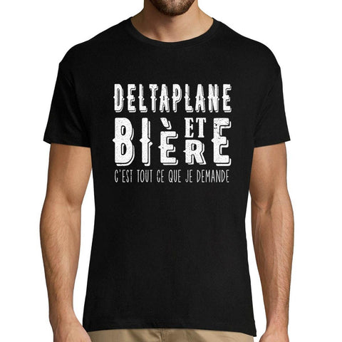 T-shirt homme deltaplane et bière