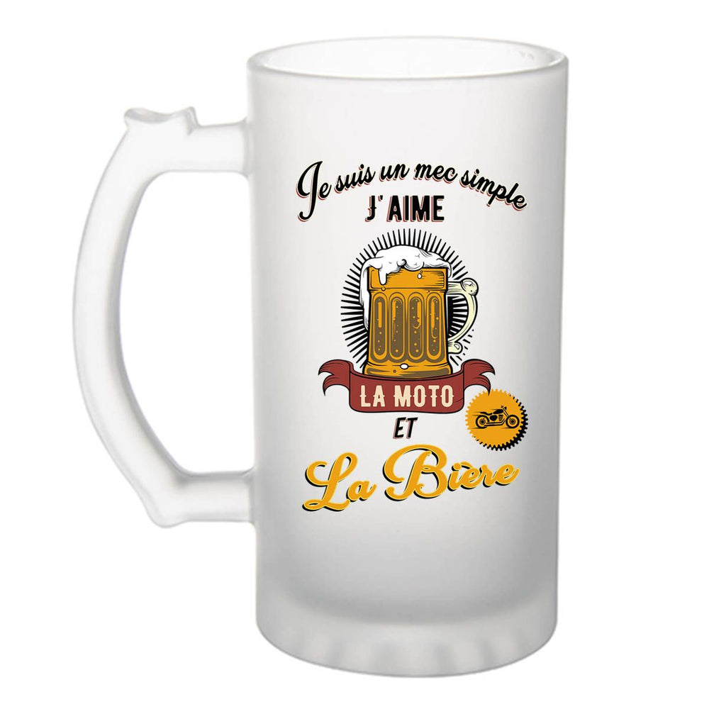 Chope de bière Chasse et Bière, Verre à bière pinte Cadeau humour alcool  et loisir pour Chasseur