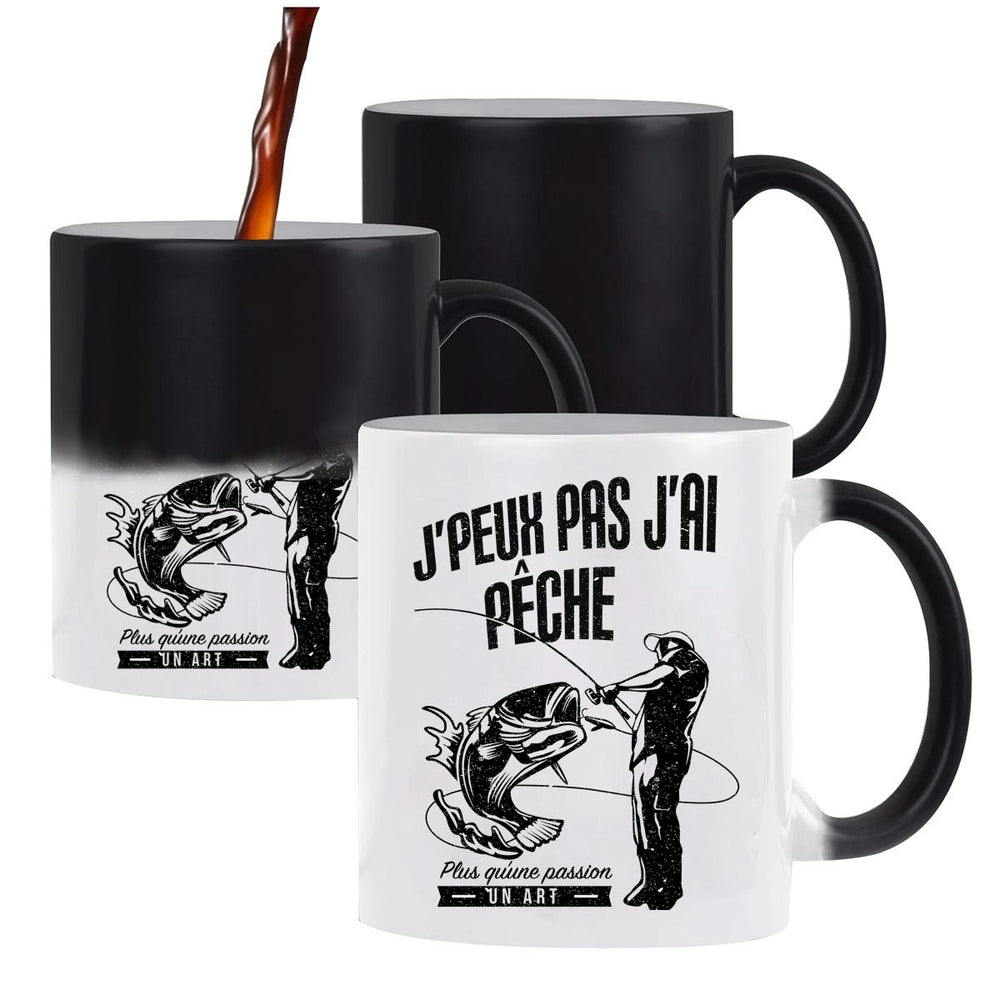 Tasse personnalisée : J'peux pas j'ai chasse