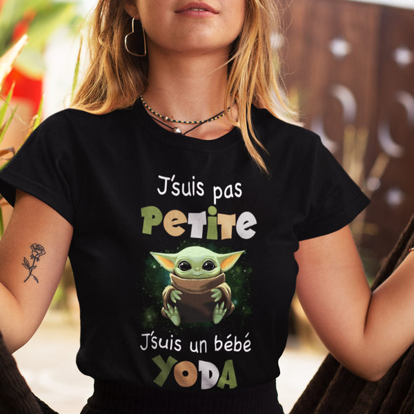 T Shirt Femme Bebe Yoda Petite Planetee