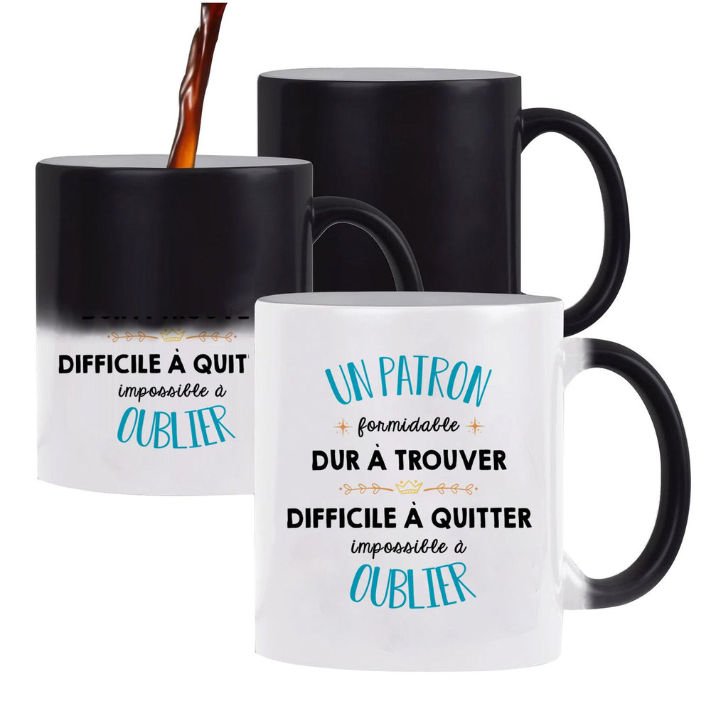 Mug magique Formidable Patronne  Tasse Changement de Couleur