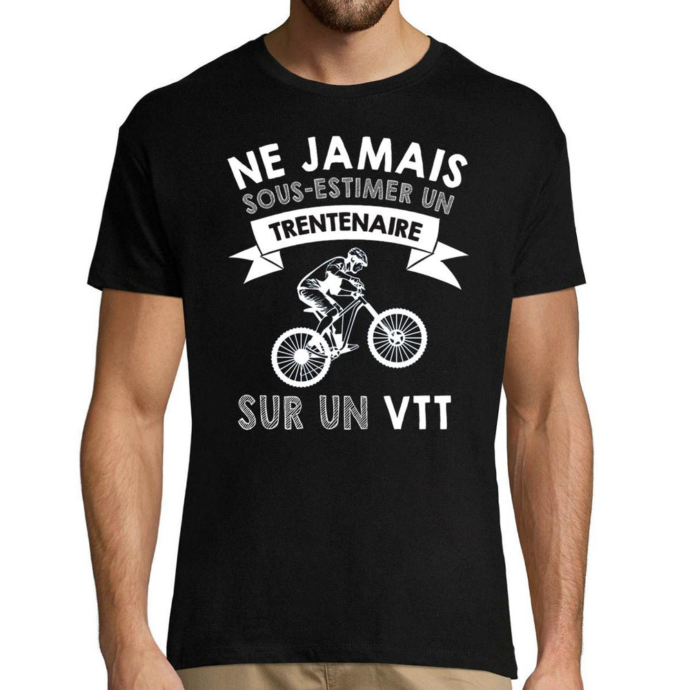 T shirt homme VTT Quinquag naire Planetee