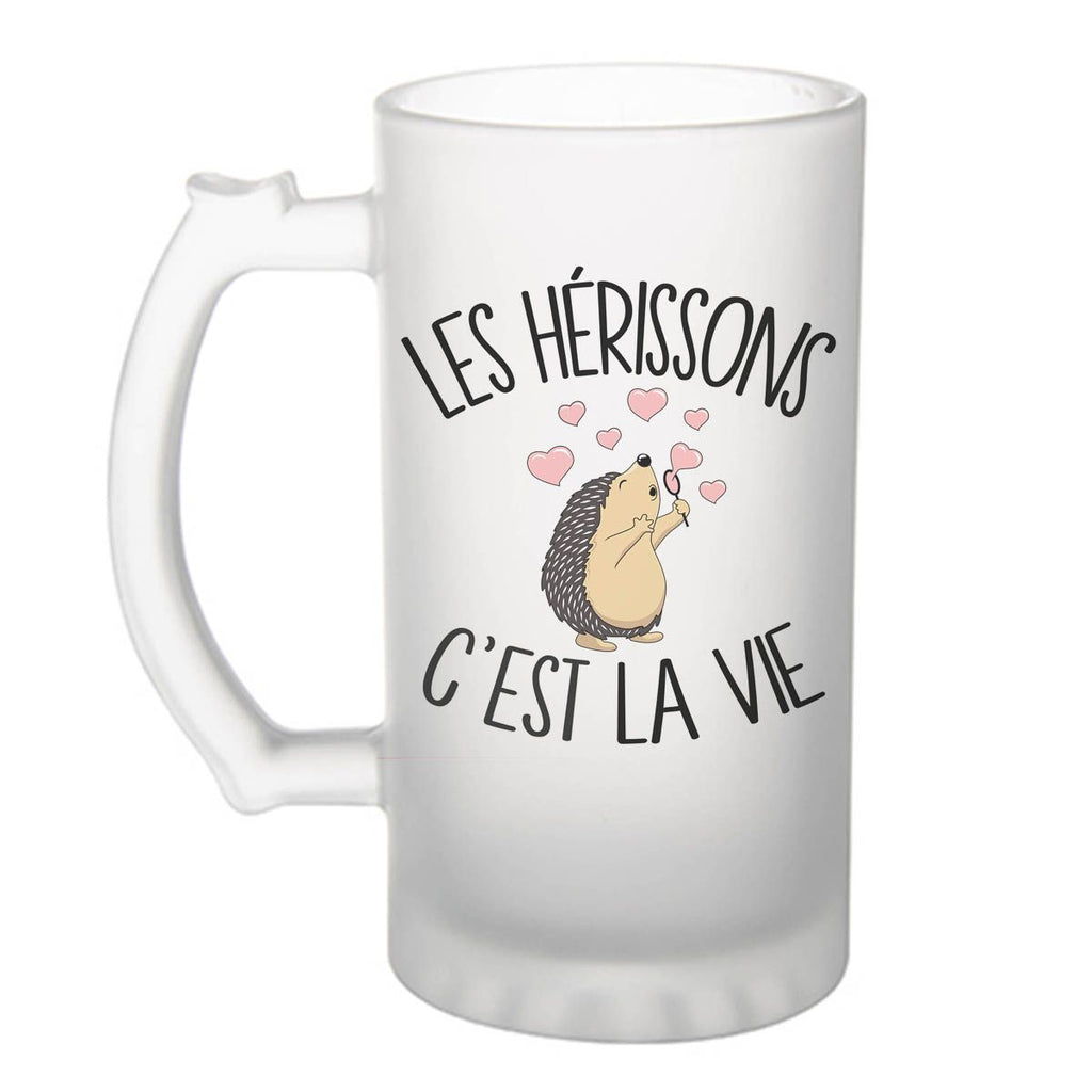 Chope de bière Hérisson c'est la vie | Verre à Bière Pinte humour ...