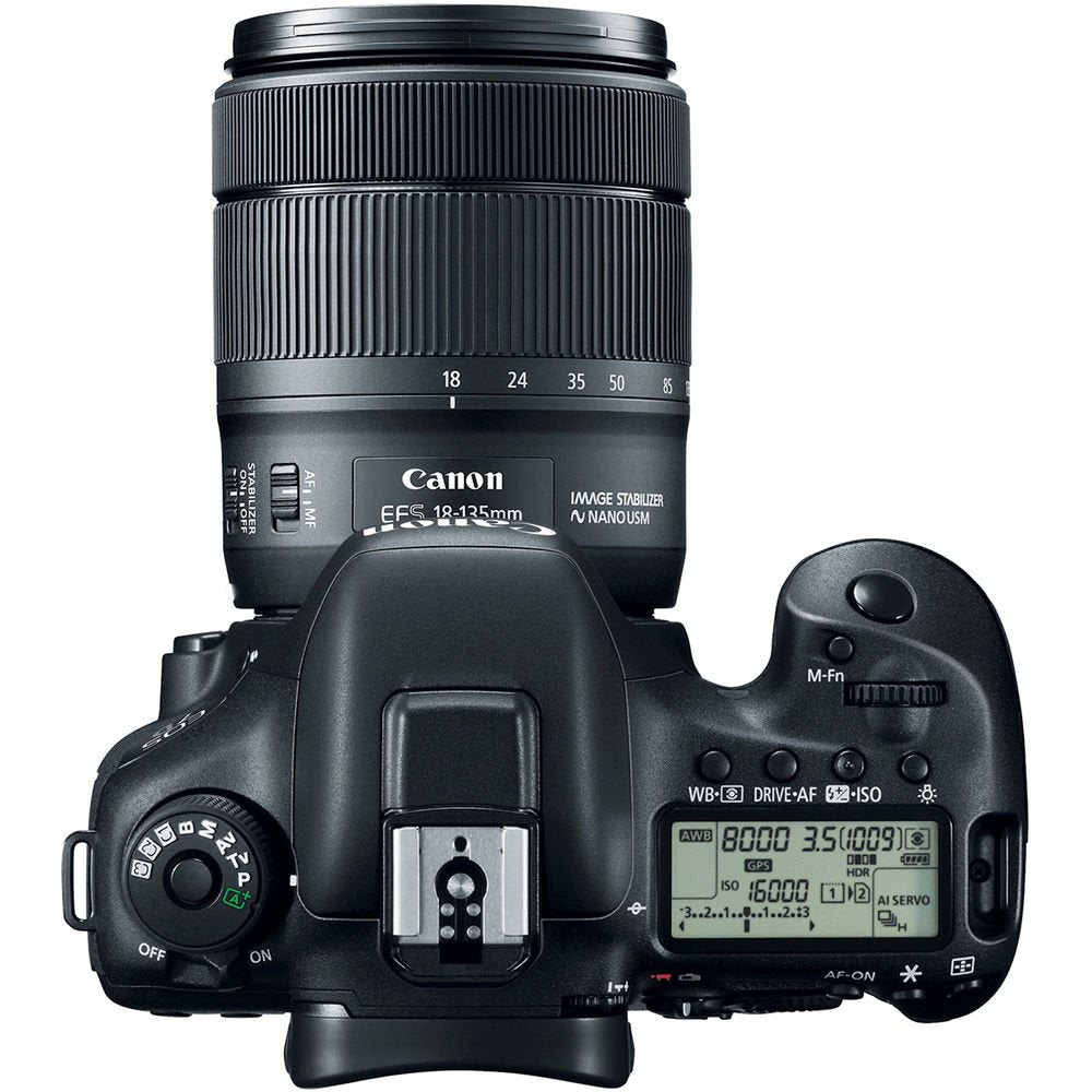 Canon EOS 7D Mark II DSLR Camera with 18-135mm f/3.5-5.6 IS USM Lens -Lens Kit + 20.9 MP + Dual Digic 6 + Full HD + 32 GB Memory Card + Filters + Flash + Camera Bag