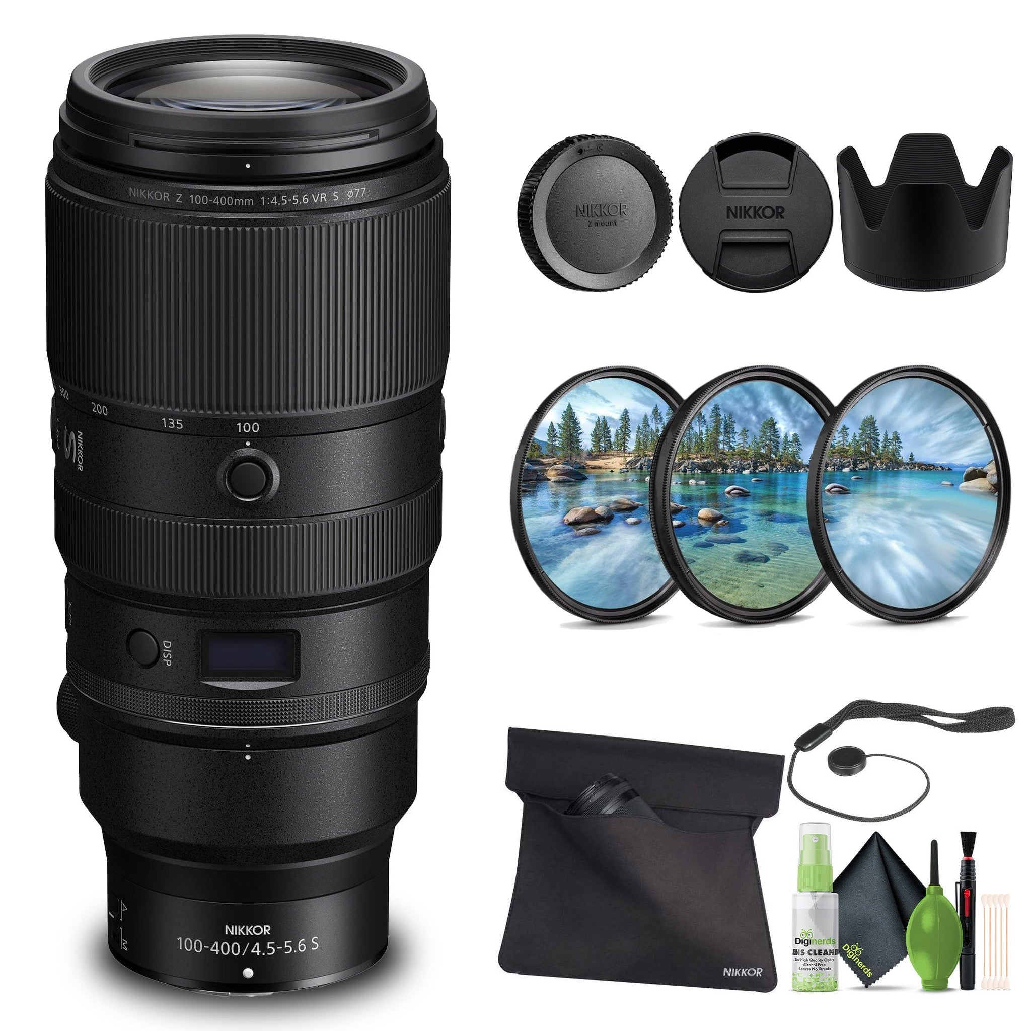 Nikon - NIKKOR Z 100-400mm f/4.5-5.6 VR S Super-Telephoto Lens for Z Series  - Bundle - Reconditioned
