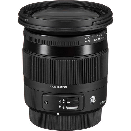 Sigma 17-70mm f/2.8-4 DC Macro OS HSM Contemporary Lens for Nikon F with 57" Tripod, 32GB Memory, Filter Kits and More