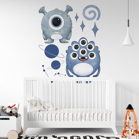 Décor Imprimé | Little Monsters Wall Stickers